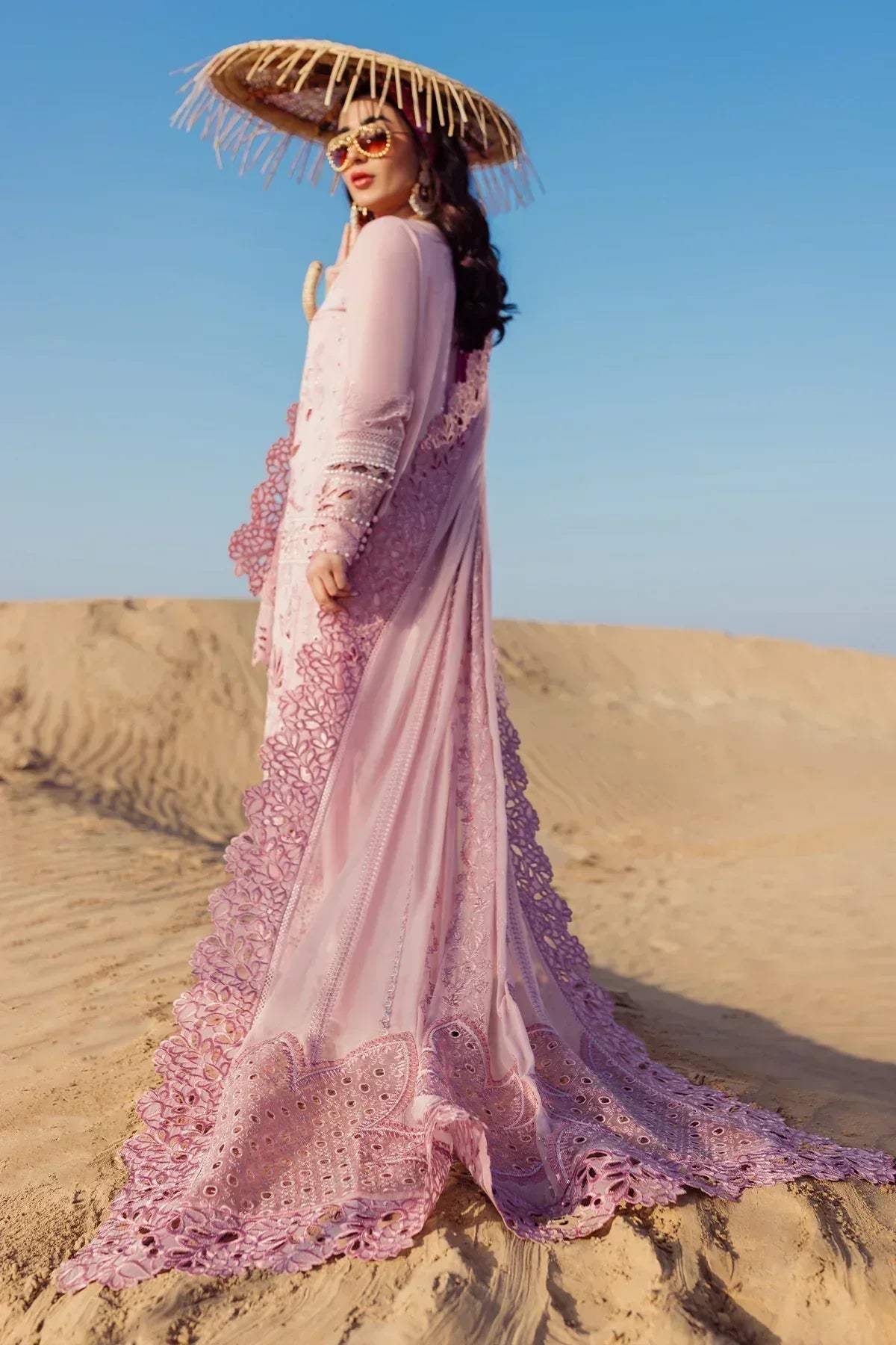 Nureh | Sehra Swiss Voil Lawn | CARNIVAL - NE-73 - Aqsa Fabrics