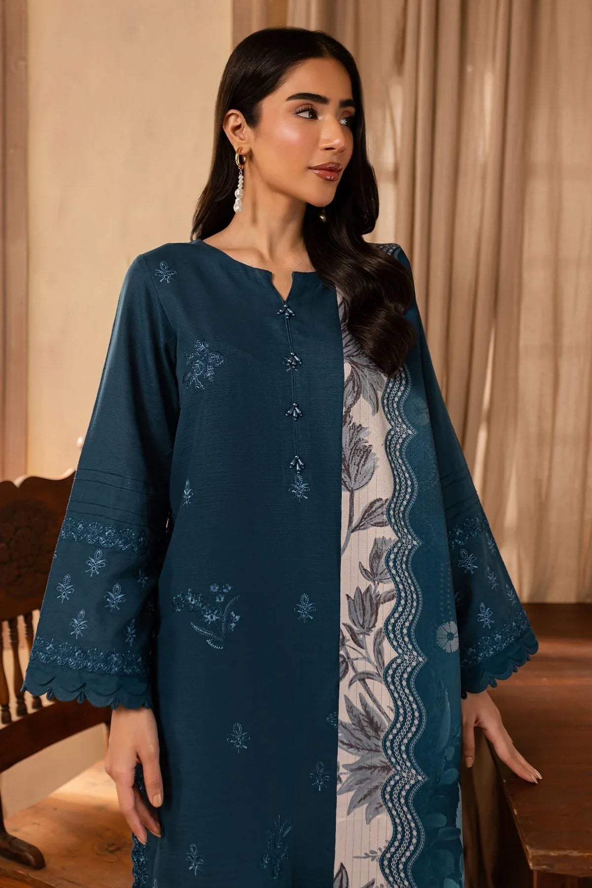 Nureh | Shades of Winter |  NP-580 - Aqsa Fabrics
