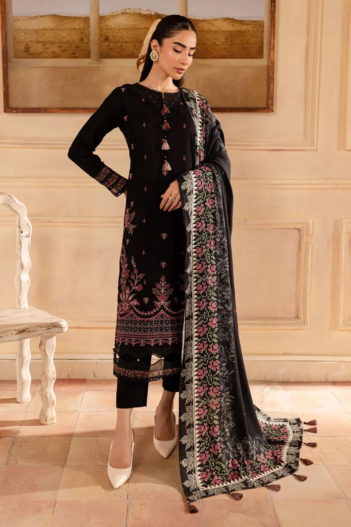 Nureh | Shades of Winter |  NP-585 - Aqsa Fabrics