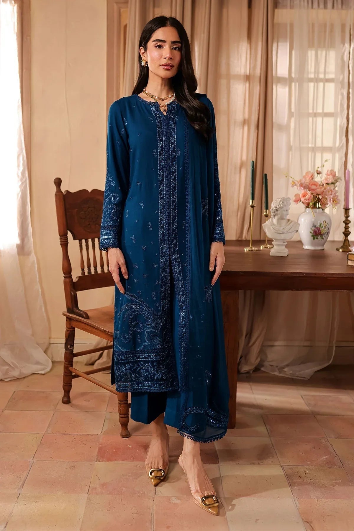 Nureh | Shades of Winter |  NP-583 - Aqsa Fabrics