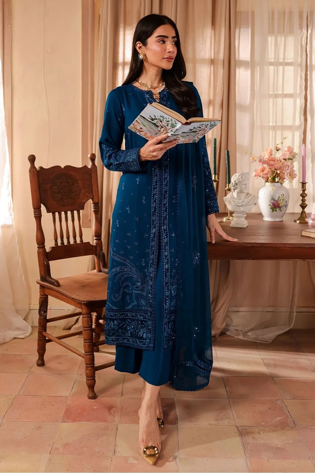 Nureh | Shades of Winter |  NP-583 - Aqsa Fabrics