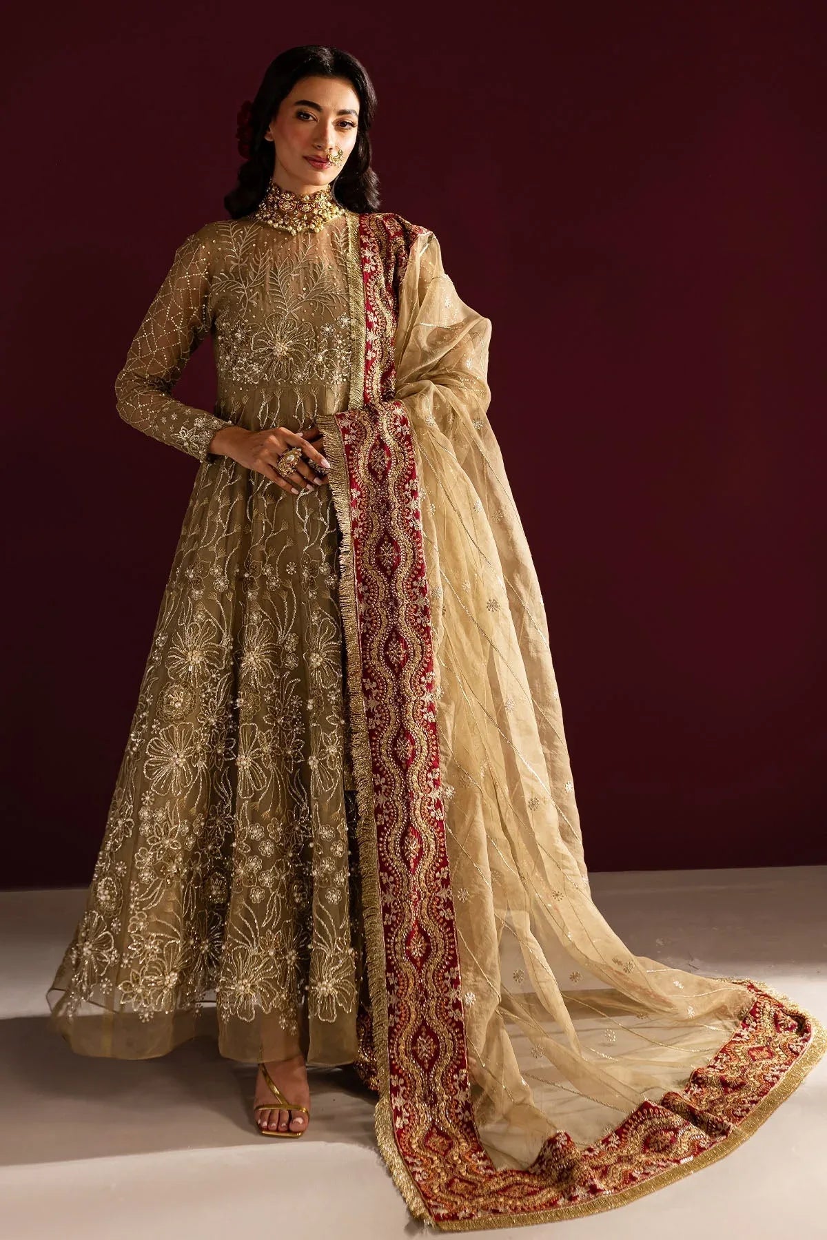 Nureh | Wedding Formals 24 | FP-130 - Aqsa Fabrics
