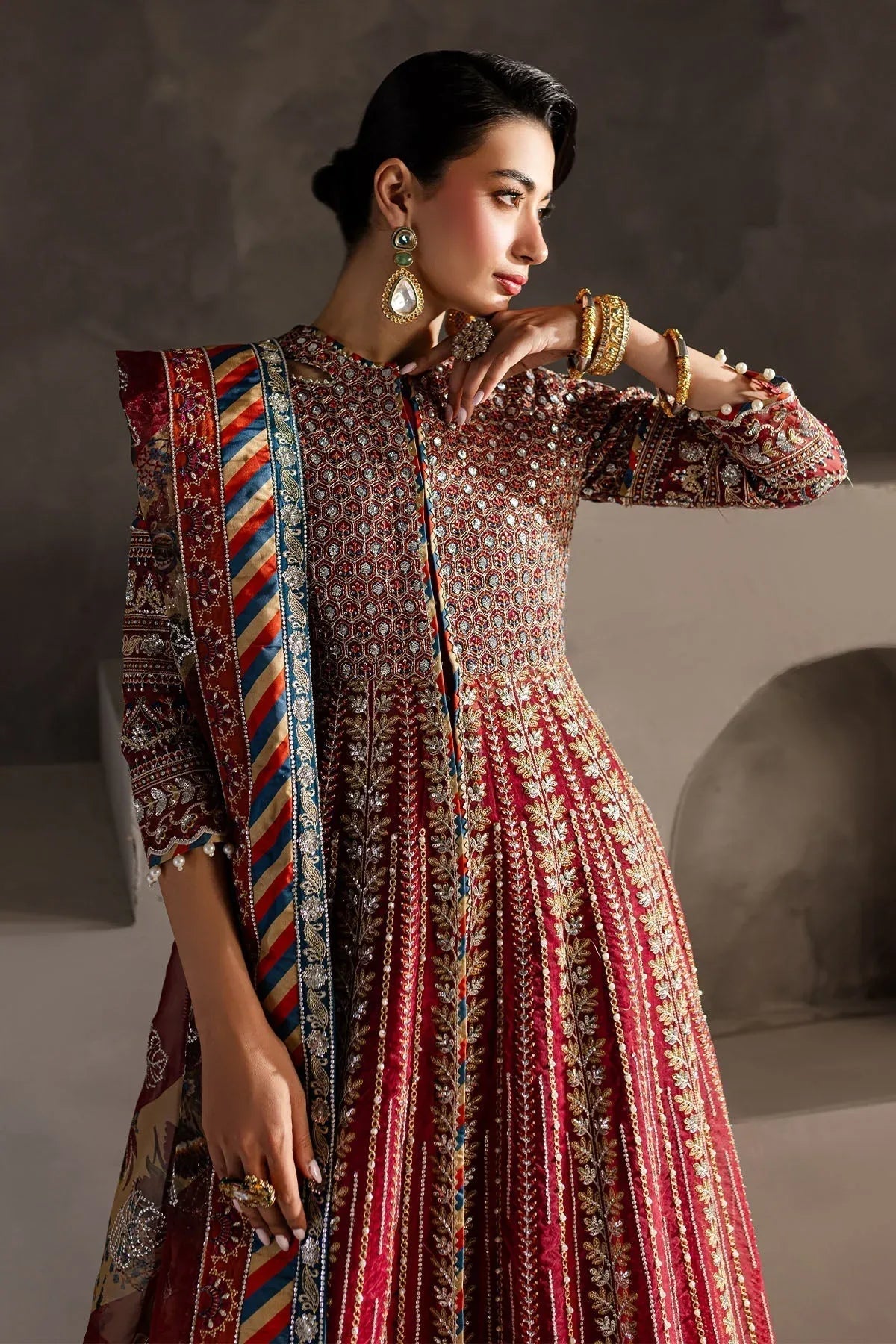 Nureh | Wedding Formals 24 | FP-132 - Aqsa Fabrics