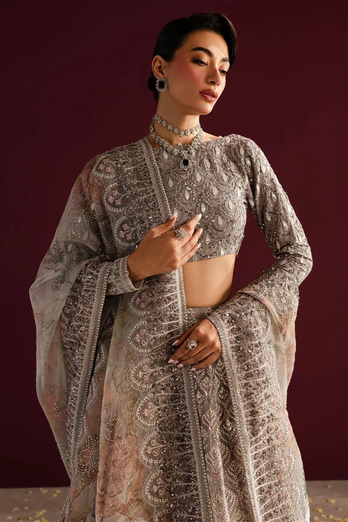 Nureh | Wedding Formals 24 | FP-128 - Aqsa Fabrics