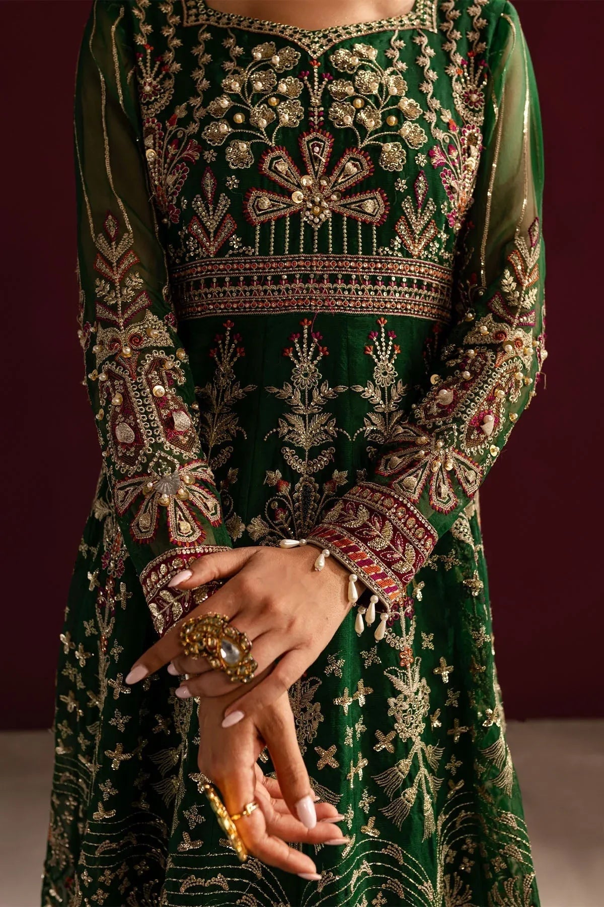Nureh | Wedding Formals 24 | FP-133 - Aqsa Fabrics