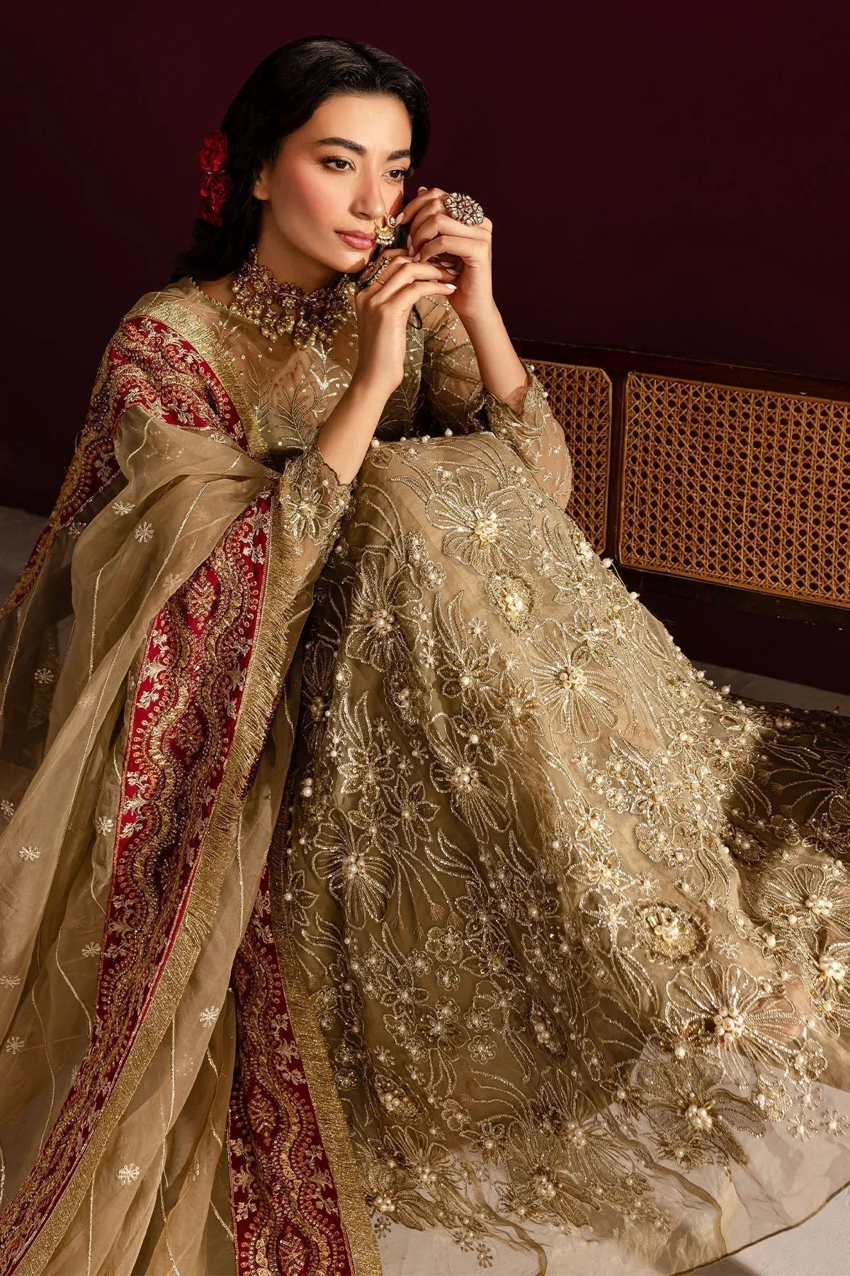 Nureh | Wedding Formals 24 | FP-130 - Aqsa Fabrics