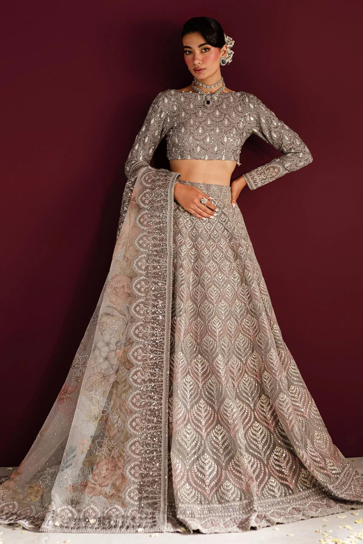 Nureh | Wedding Formals 24 | FP-128 - Aqsa Fabrics