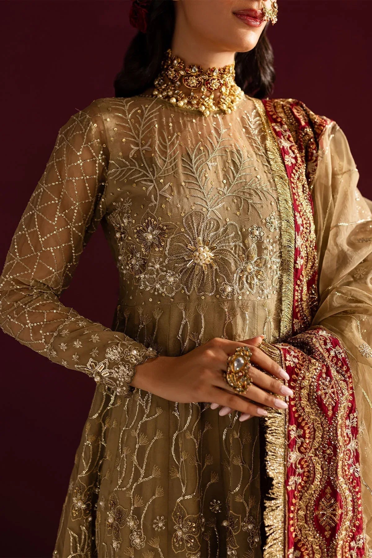 Nureh | Wedding Formals 24 | FP-130 - Aqsa Fabrics