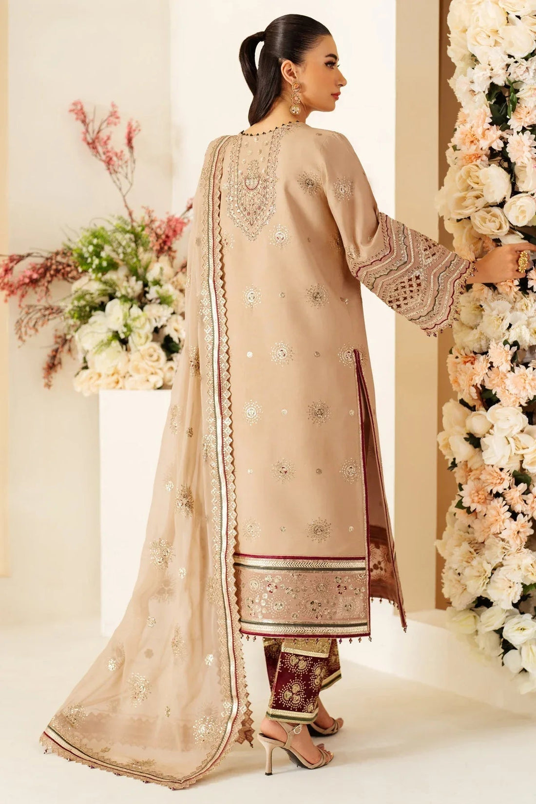 Alizeh | Luxury Raw Silk | AF-RS-06-OAK - Aqsa Fabrics