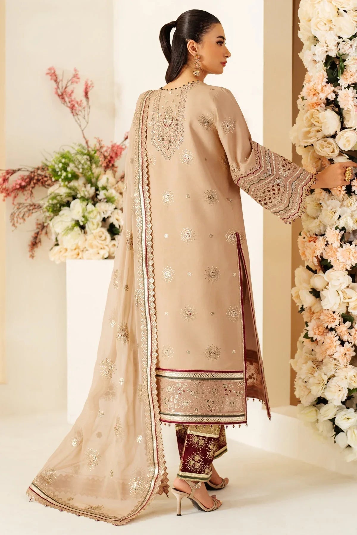 Alizeh | Luxury Raw Silk | AF-RS-06-OAK - Aqsa Fabrics