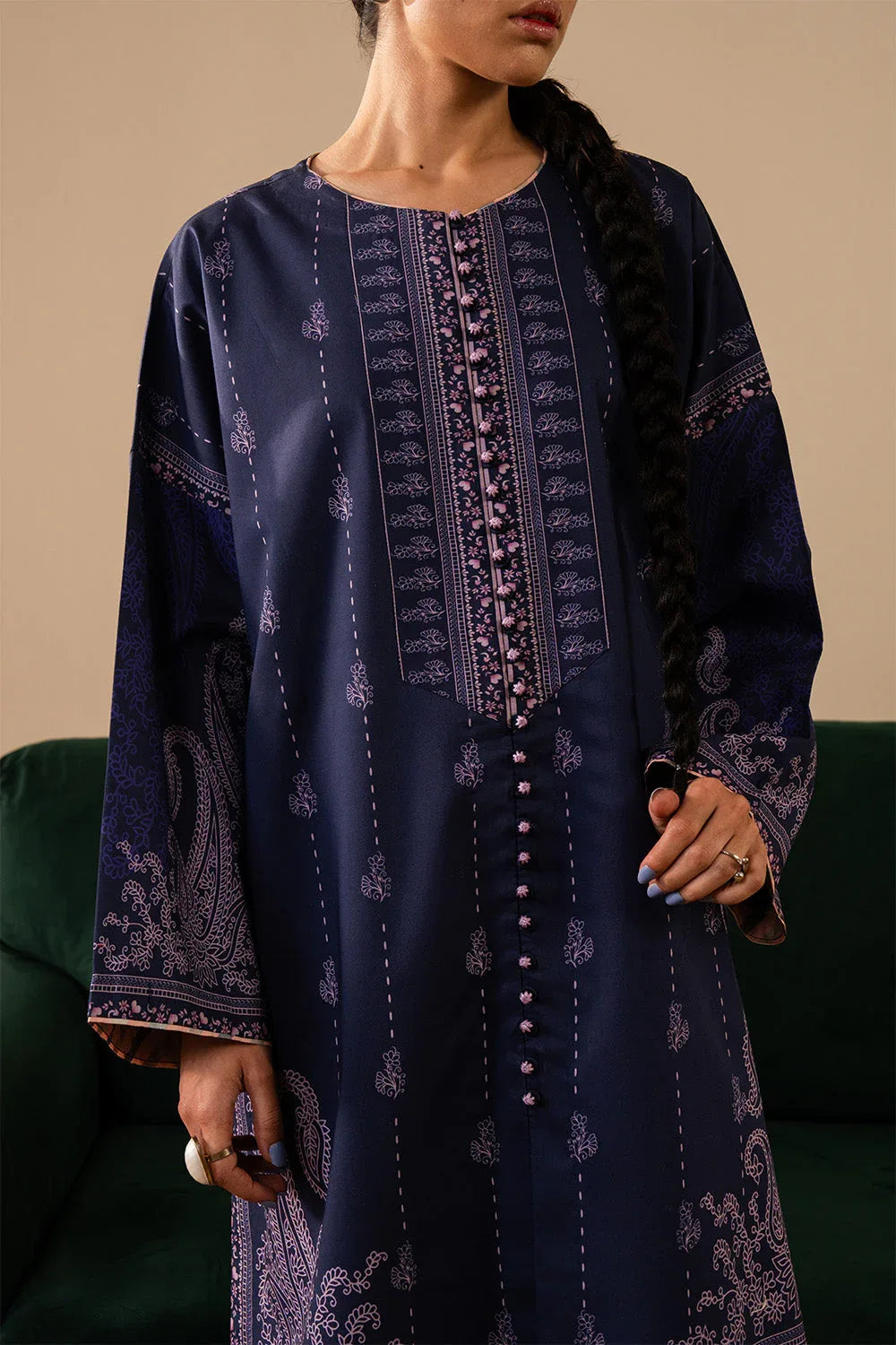 Maryum N Maria | Floren Lawn | ELLINOR - Aqsa Fabrics
