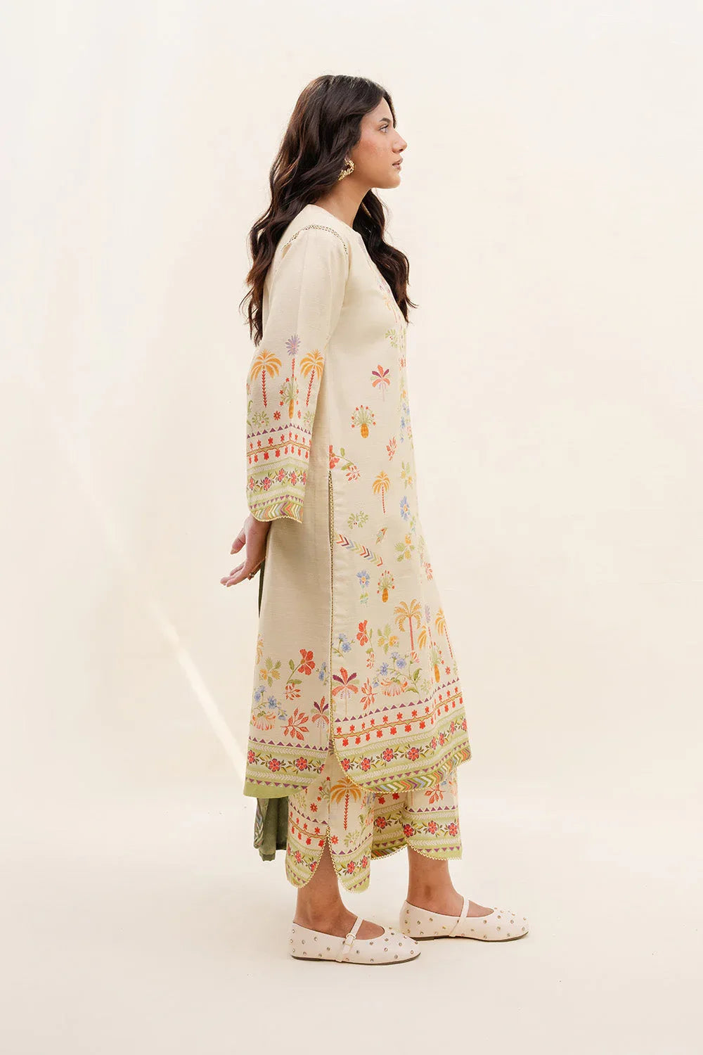 Maryum N Maria | Latte Layers Pret | MUTED MACCHIATO - MWS5828 - Aqsa Fabrics