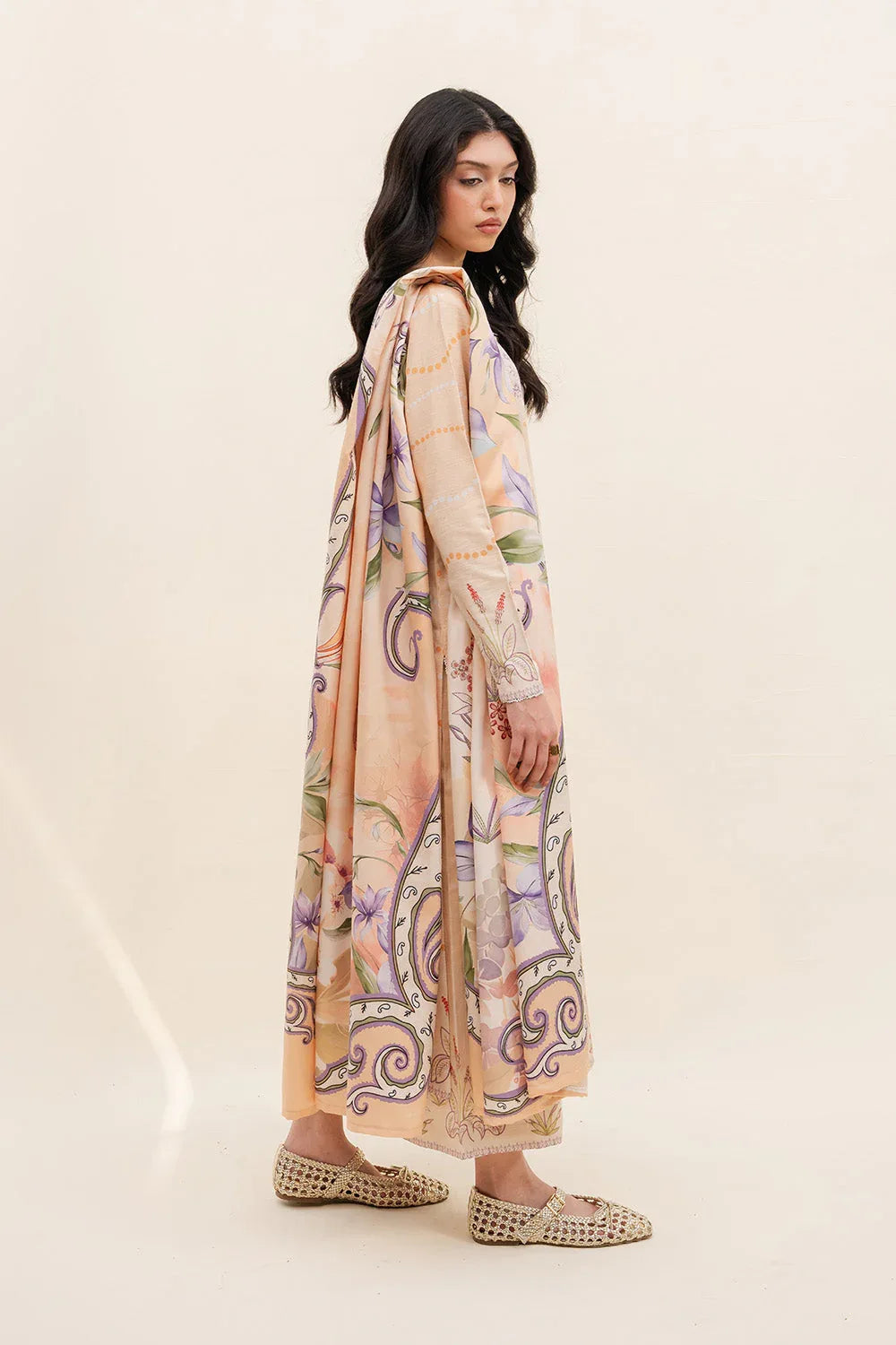 Maryum N Maria | Latte Layers Pret | SILKEN STEAM - MWS5829 - Aqsa Fabrics