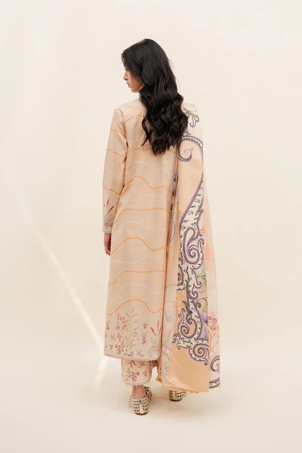 Maryum N Maria | Latte Layers Pret | SILKEN STEAM - MWS5829 - Aqsa Fabrics