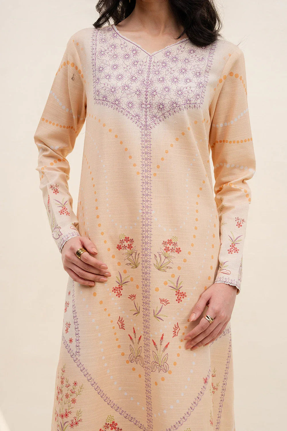 Maryum N Maria | Latte Layers Pret | SILKEN STEAM - MWS5829 - Aqsa Fabrics