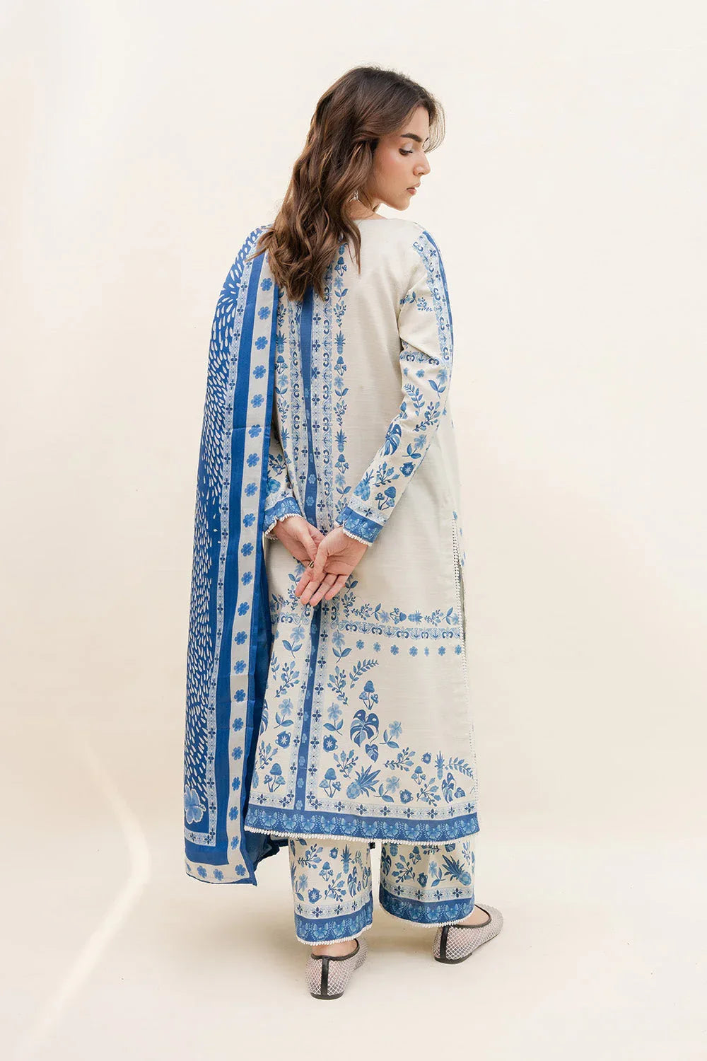 Maryum N Maria | Latte Layers Pret | COCOA CALM - MWS5827 - Aqsa Fabrics