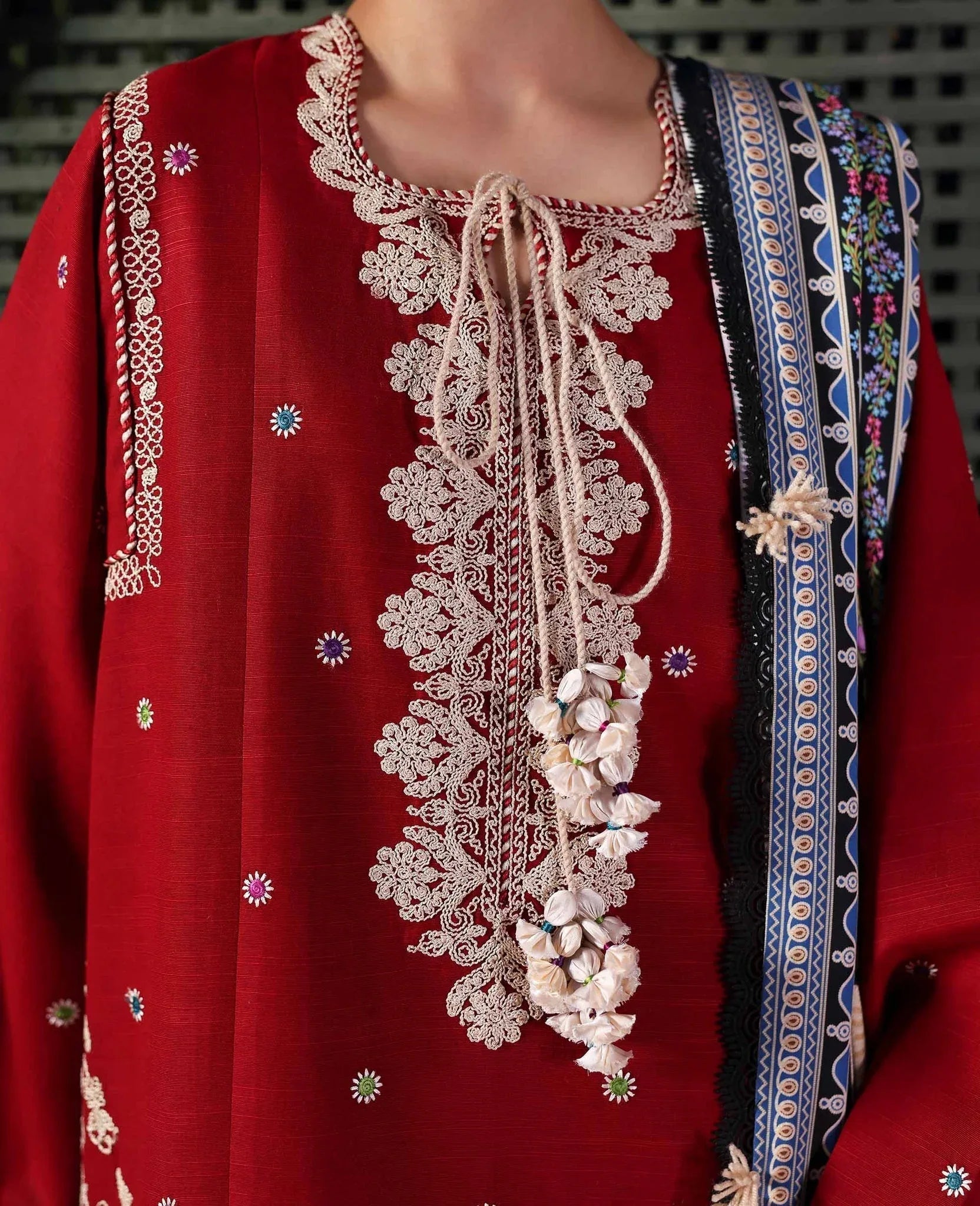 Republic Womenswear | Amaris Luxury Shawl 25 | Orlena - Aqsa Fabrics