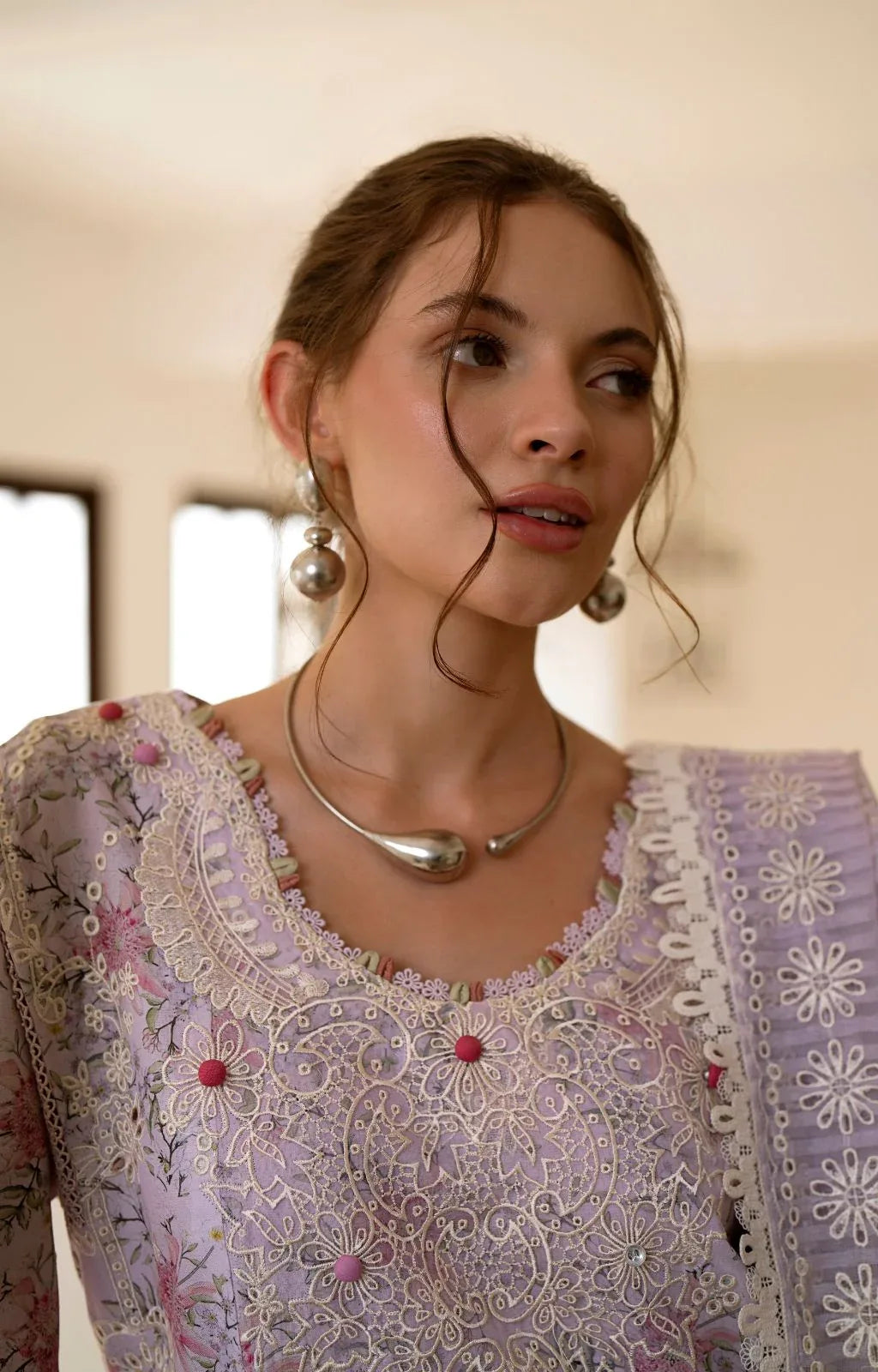 AJR Couture | Printakari Lawn 25 | Pearl - Aqsa Fabrics