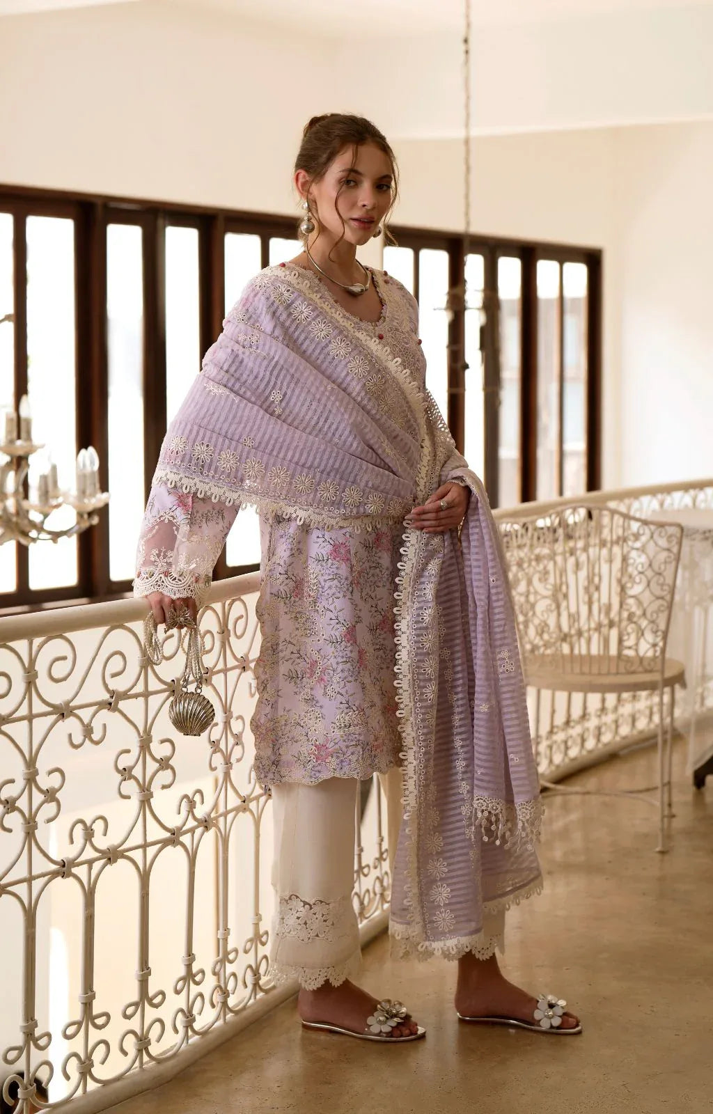 AJR Couture | Printakari Lawn 25 | Pearl - Aqsa Fabrics