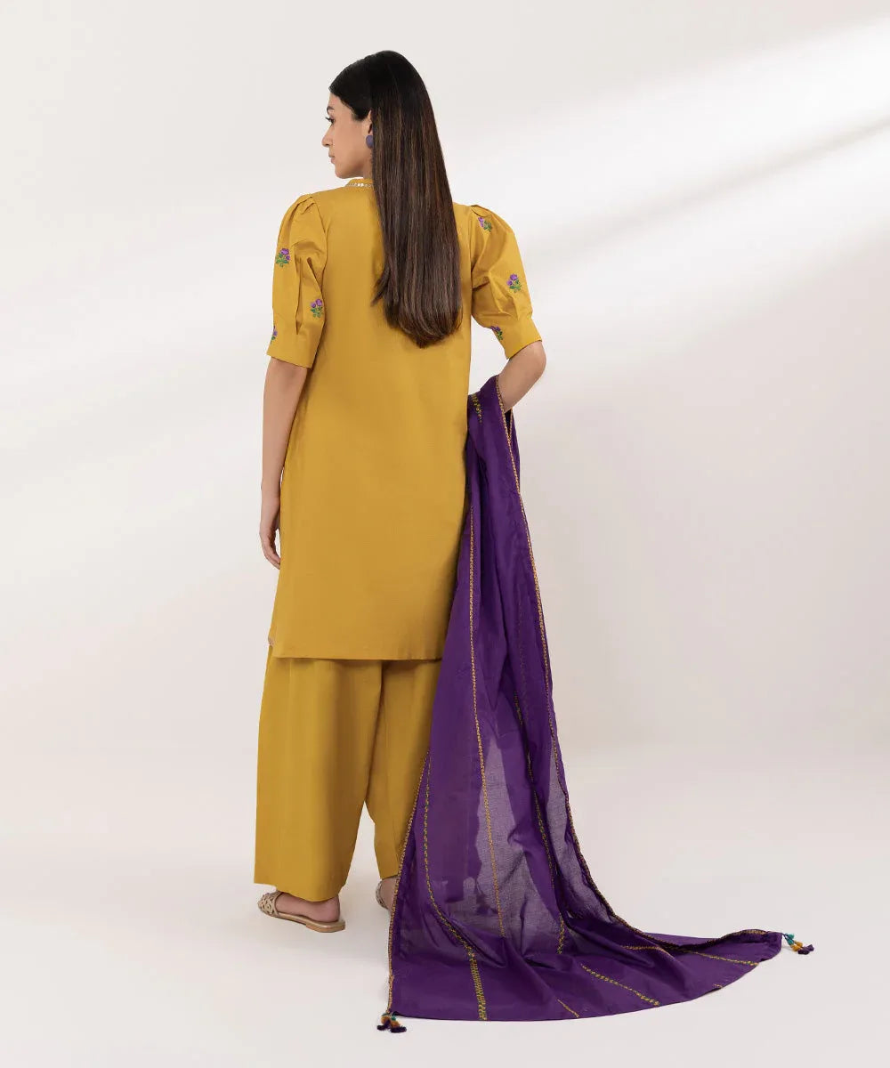 Sapphire | Intermix 2024 | Cambric Suit S-02 - Aqsa Fabrics
