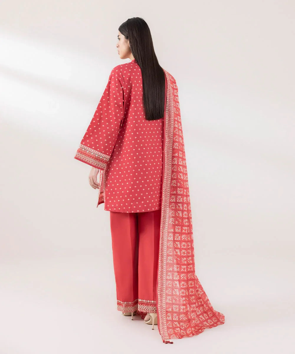 Sapphire | Intermix 2024 | Cambric Suit S-36 - Aqsa Fabrics
