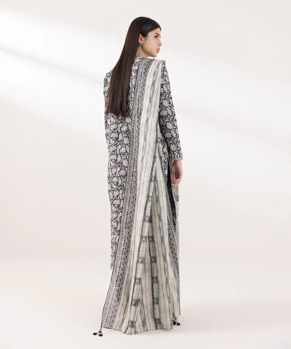 Sapphire | Intermix 2024 | Cambric Suit S-37 - Aqsa Fabrics