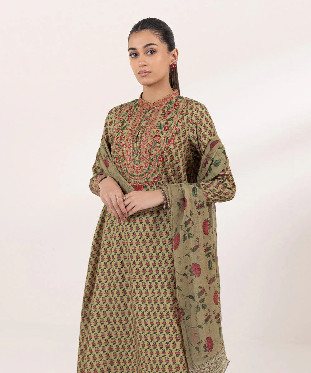 Sapphire | Intermix 2024 | Cambric Suit S-05 - Aqsa Fabrics