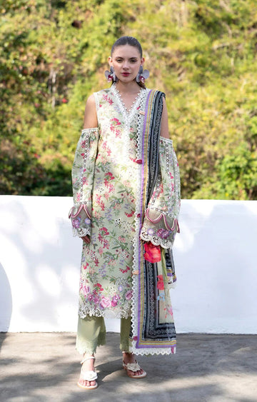 AJR Couture | Printakari Lawn 25 | Pink Patel - Aqsa Fabrics