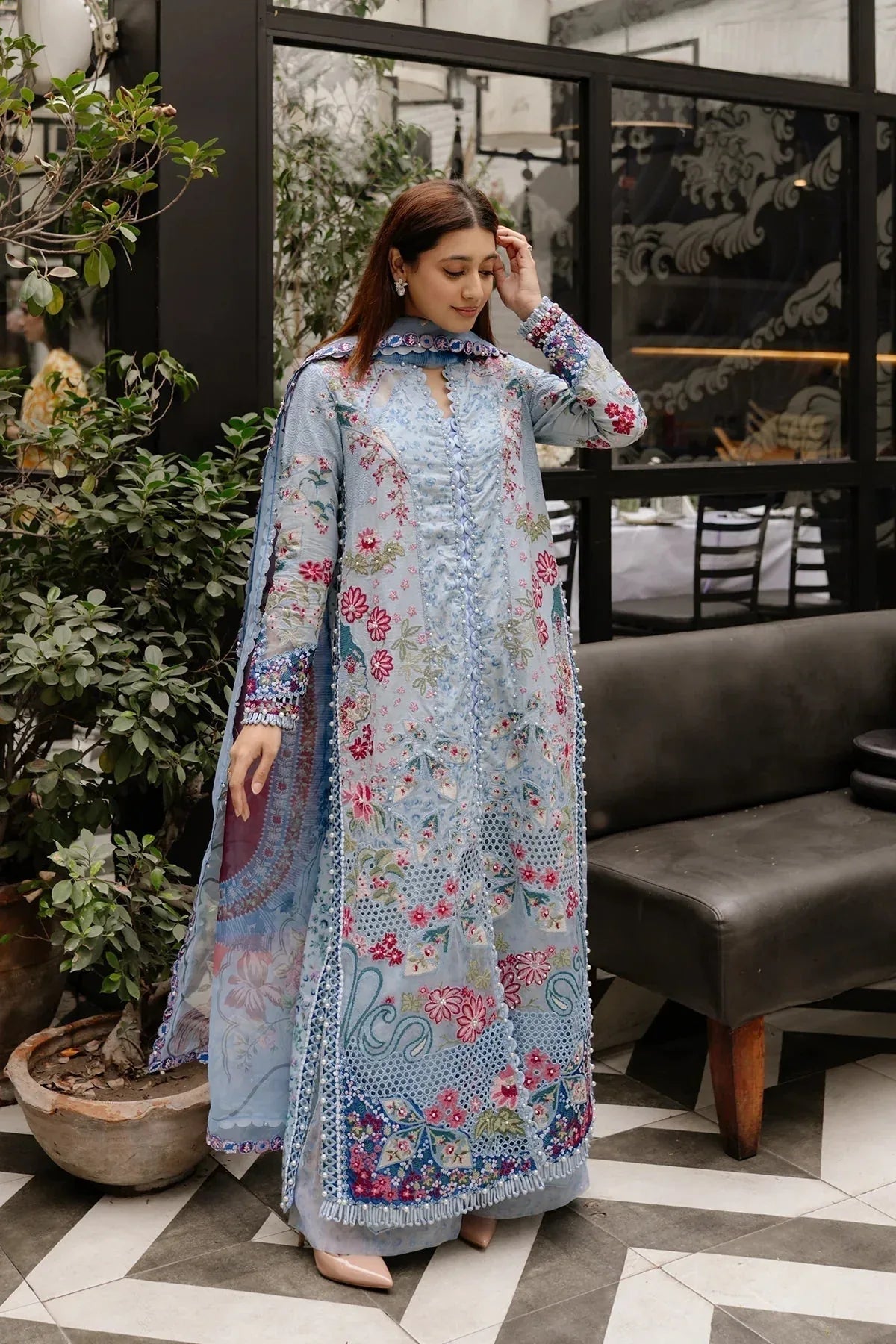 Afrozeh | Luxury Embroidered & Printed Lawn | Presta - Aqsa Fabrics