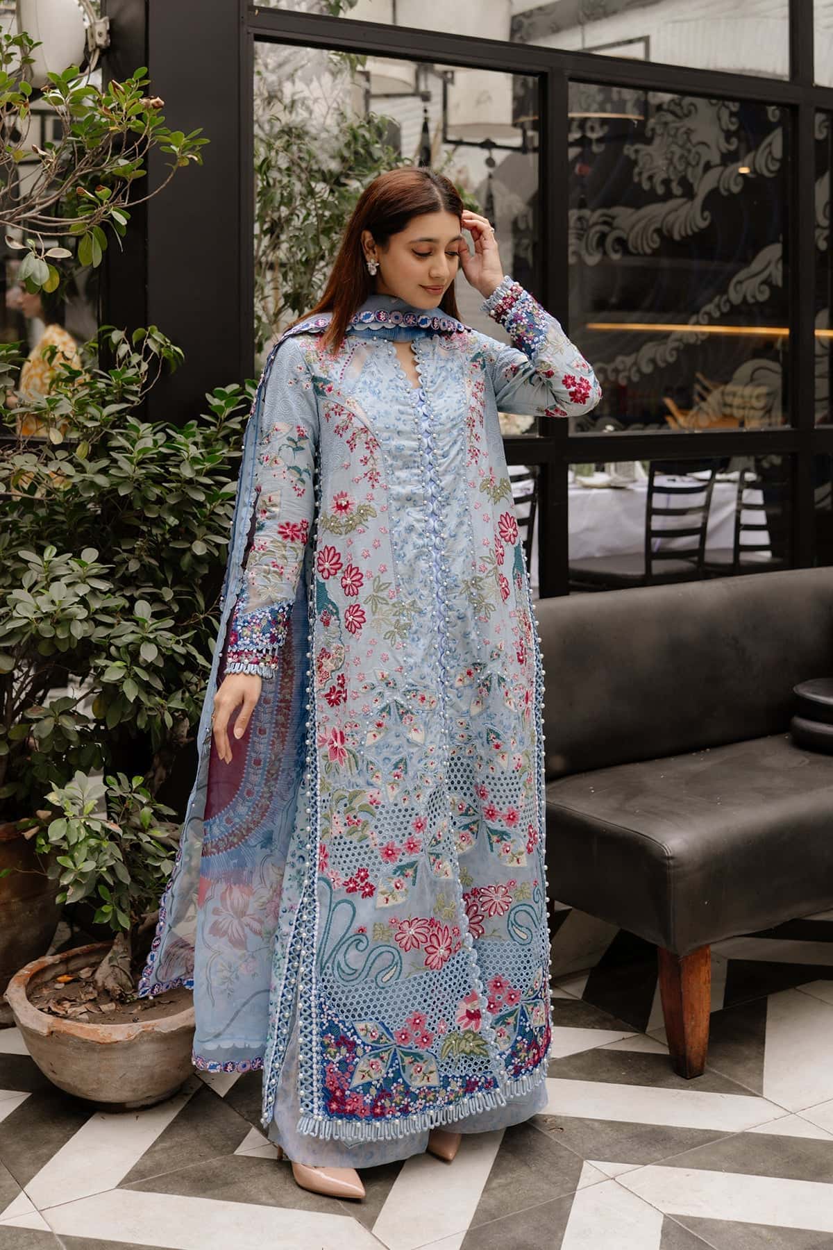 Afrozeh | Lawn 25 | Presta - Aqsa Fabrics
