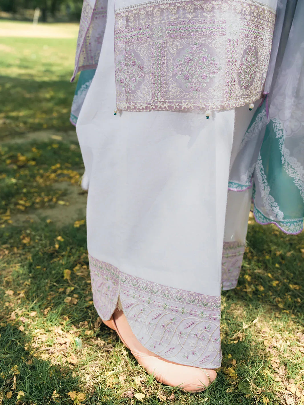 Hemstitch | The Garden Lawn | Pearl Petal - Aqsa Fabrics