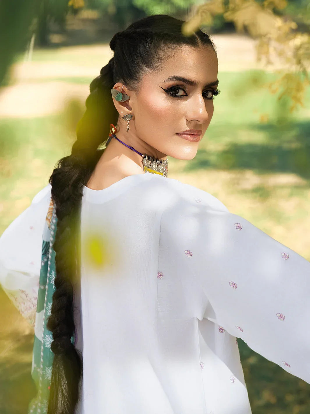 Hemstitch | The Garden Lawn | Pearl Petal - Aqsa Fabrics