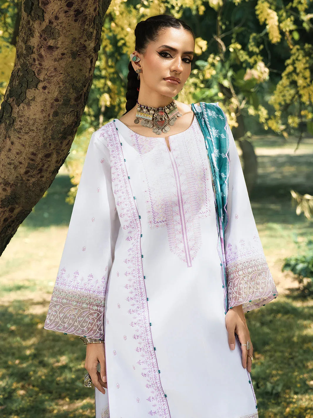 Hemstitch | The Garden Lawn | Pearl Petal - Aqsa Fabrics