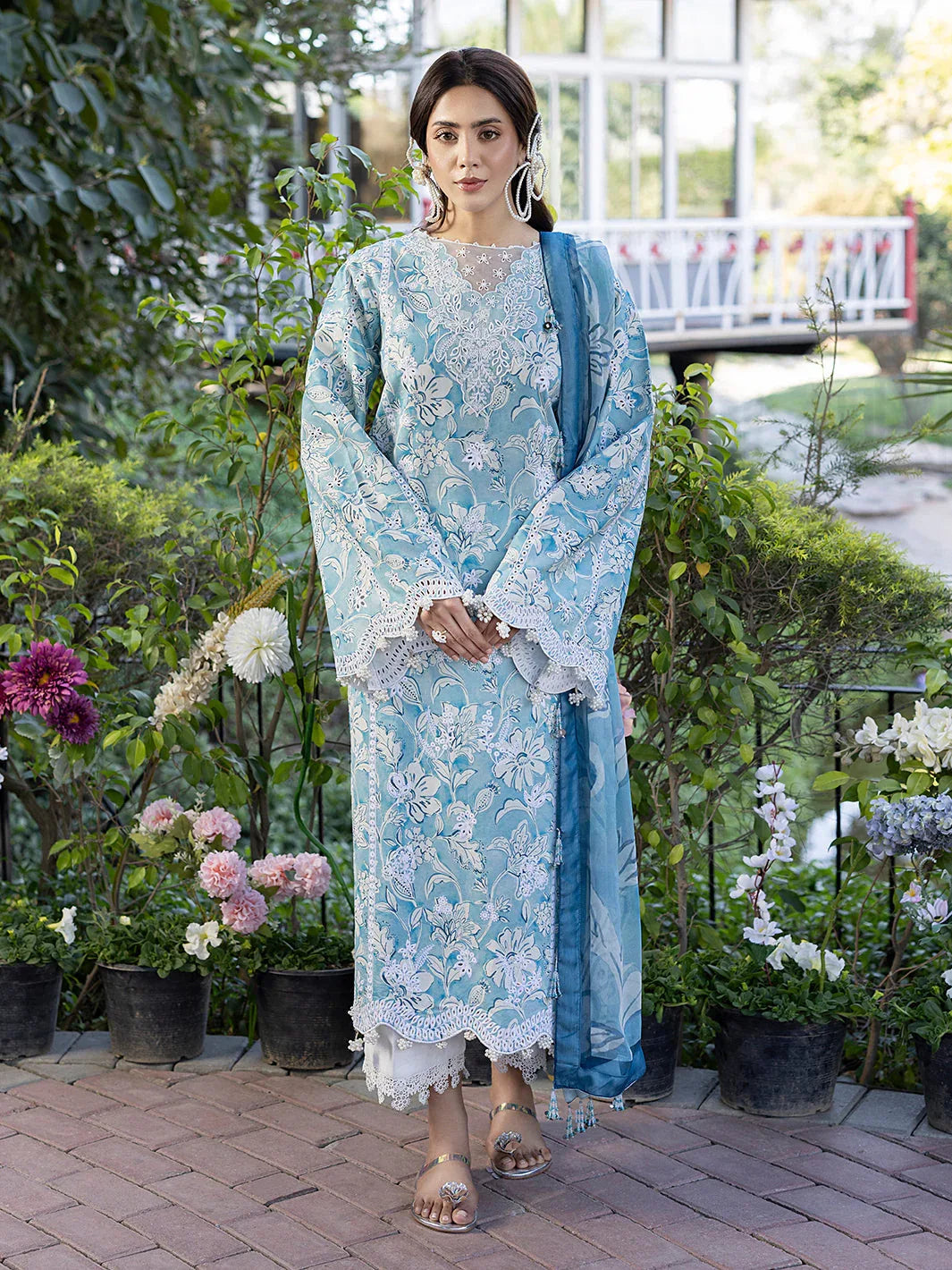 Izel | Oh Spring Lawn 25 | PEARL - Aqsa Fabrics