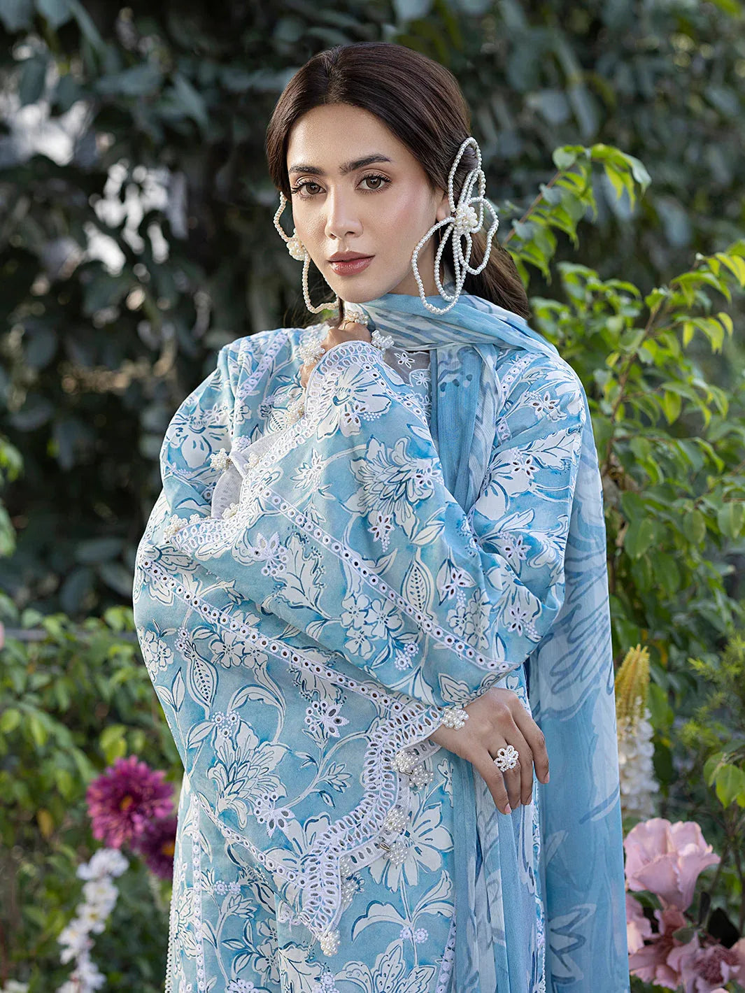 Izel | Oh Spring Lawn 25 | PEARL - Aqsa Fabrics