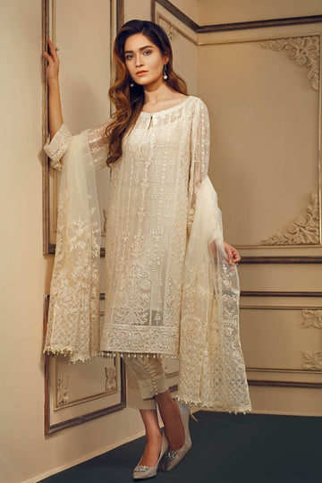 EMBROIDERED CHIFFON CH03-09 STITCHED