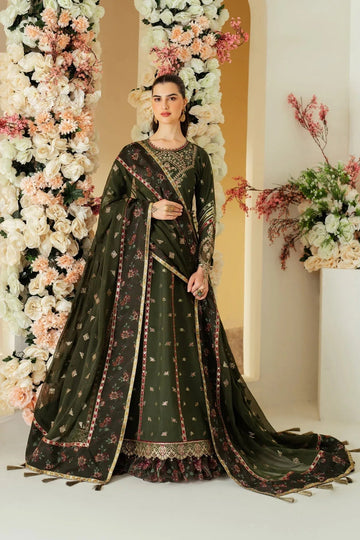 Alizeh | Luxury Raw Silk | AF-RS-03-PINE - Aqsa Fabrics