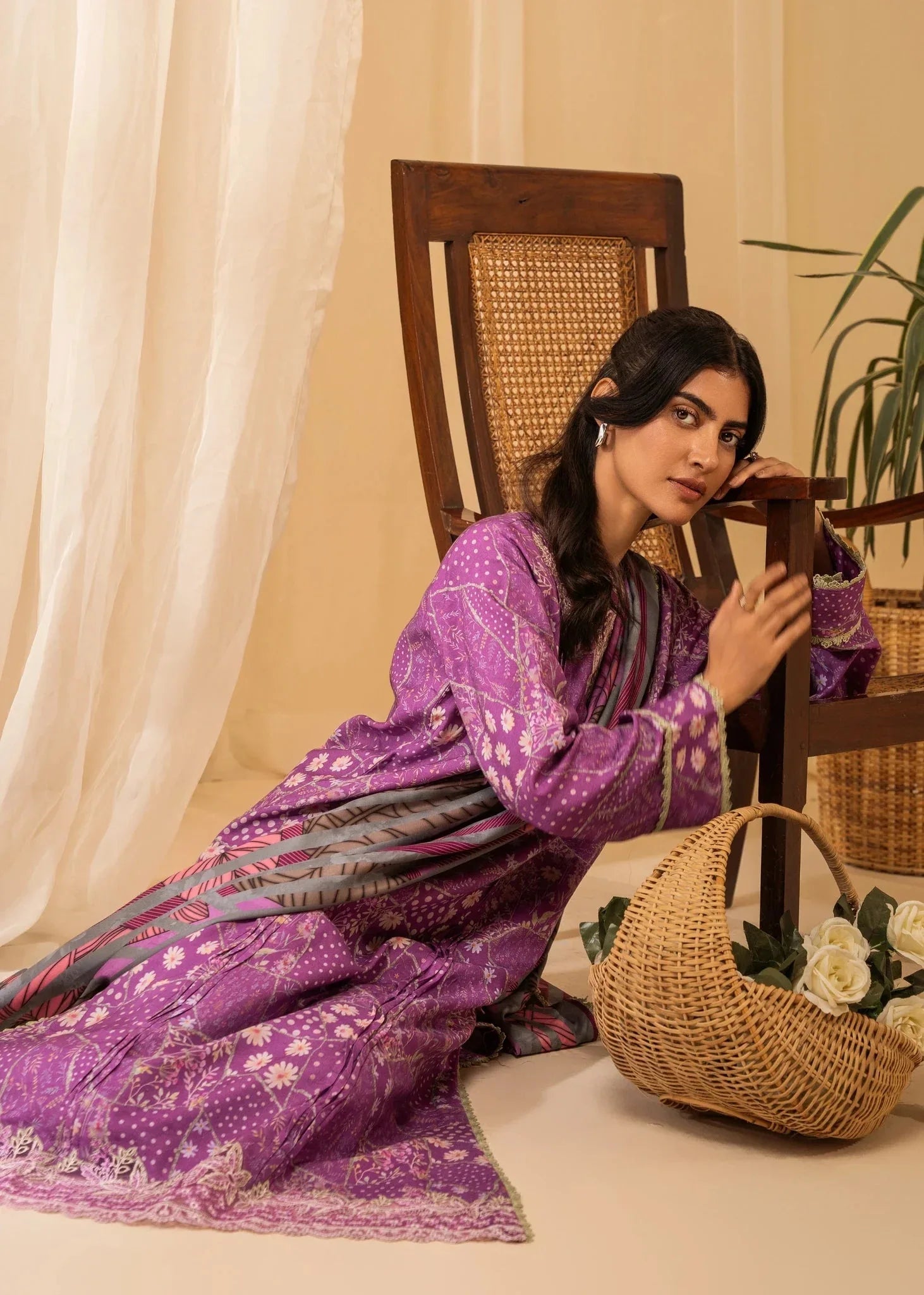 Aabyaan | Izabel Prints Linen Edit 24 | SABRINA (AZ-02) - Aqsa Fabrics