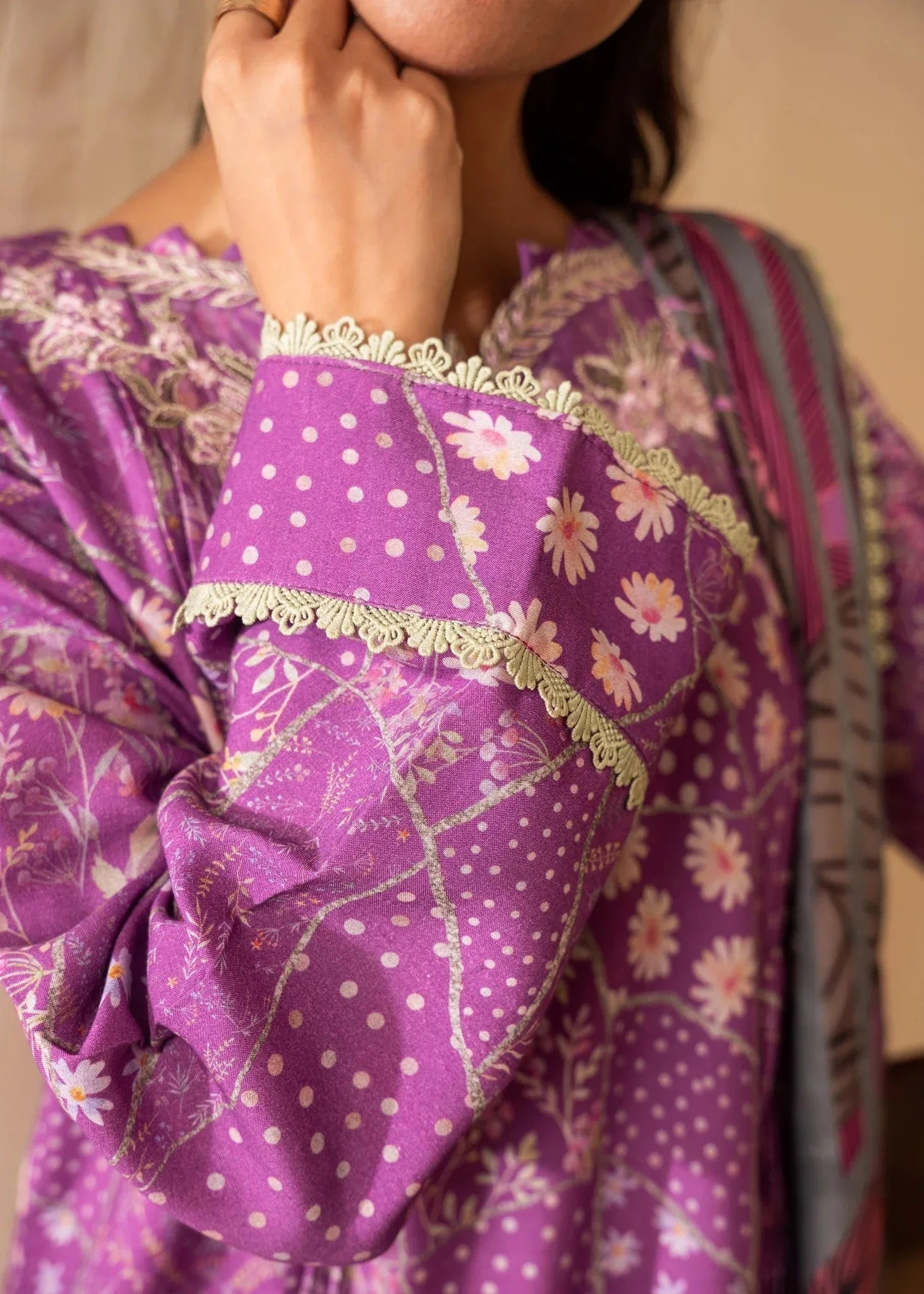 Aabyaan | Izabel Prints Linen Edit 24 | SABRINA (AZ-02) - Aqsa Fabrics