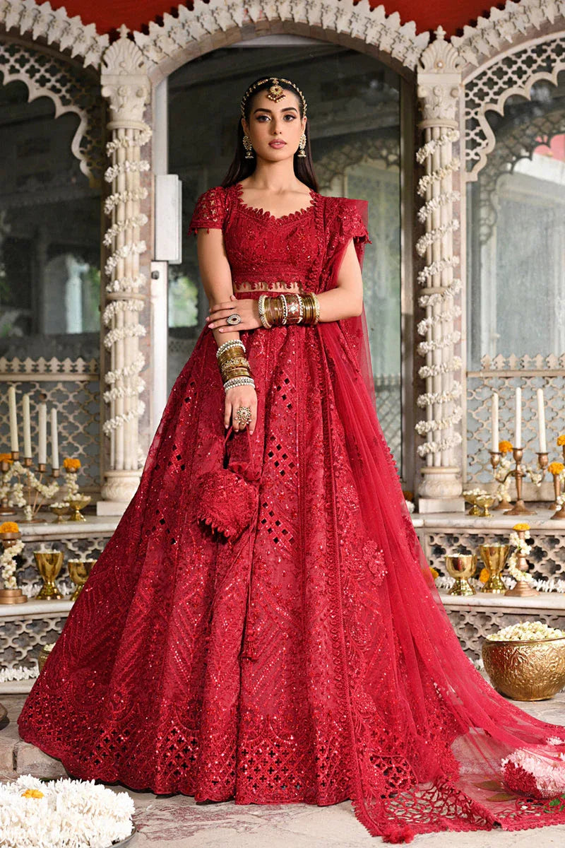 Qalamkar | Singhar Wedding Collection | RF-01 MUSKAAN - Aqsa Fabrics