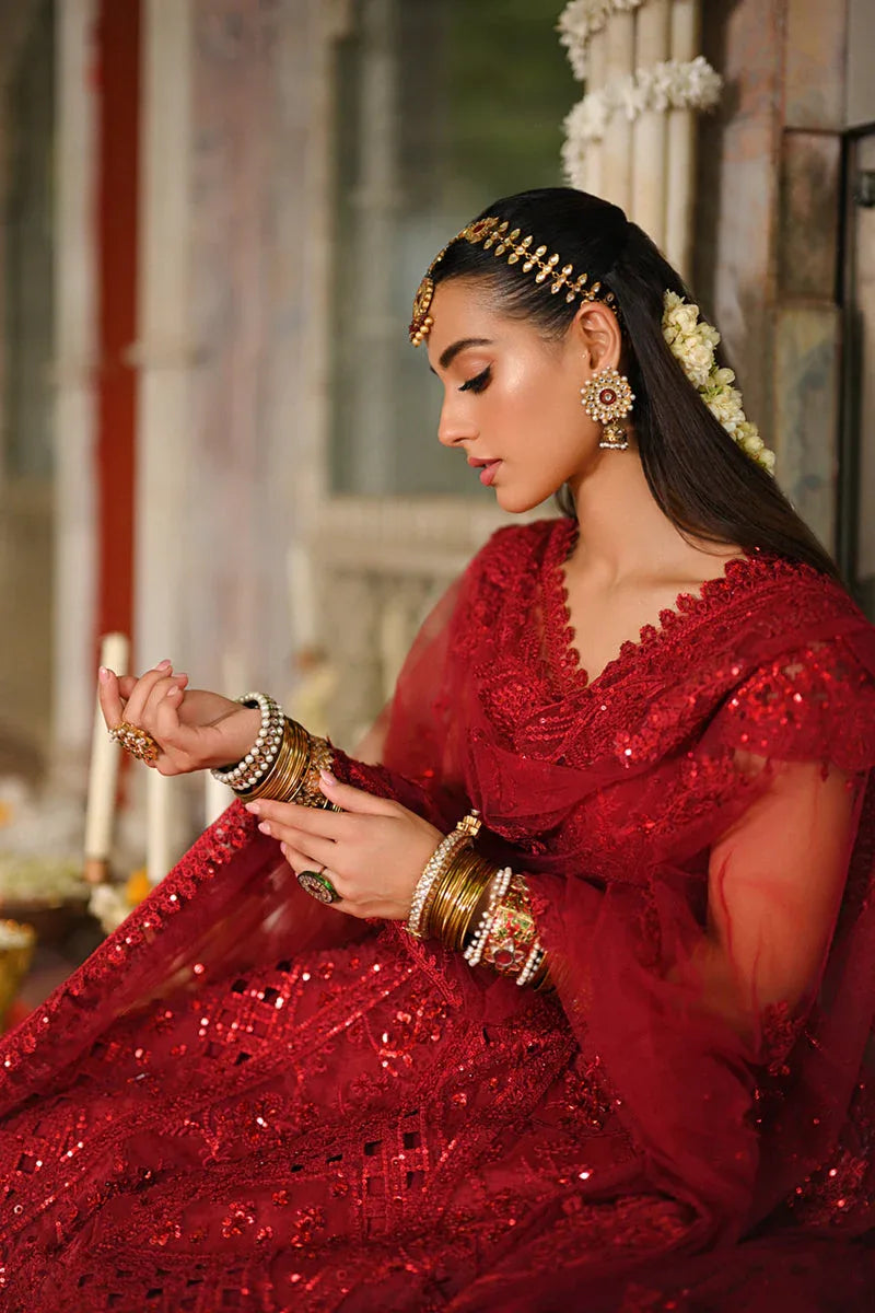 Qalamkar | Singhar Wedding Collection | RF-01 MUSKAAN - Aqsa Fabrics