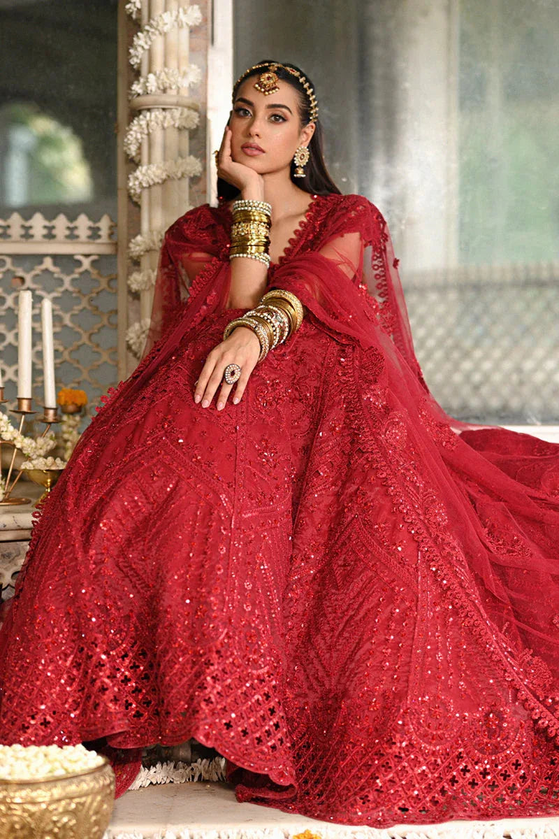 Qalamkar | Singhar Wedding Collection | RF-01 MUSKAAN - Aqsa Fabrics