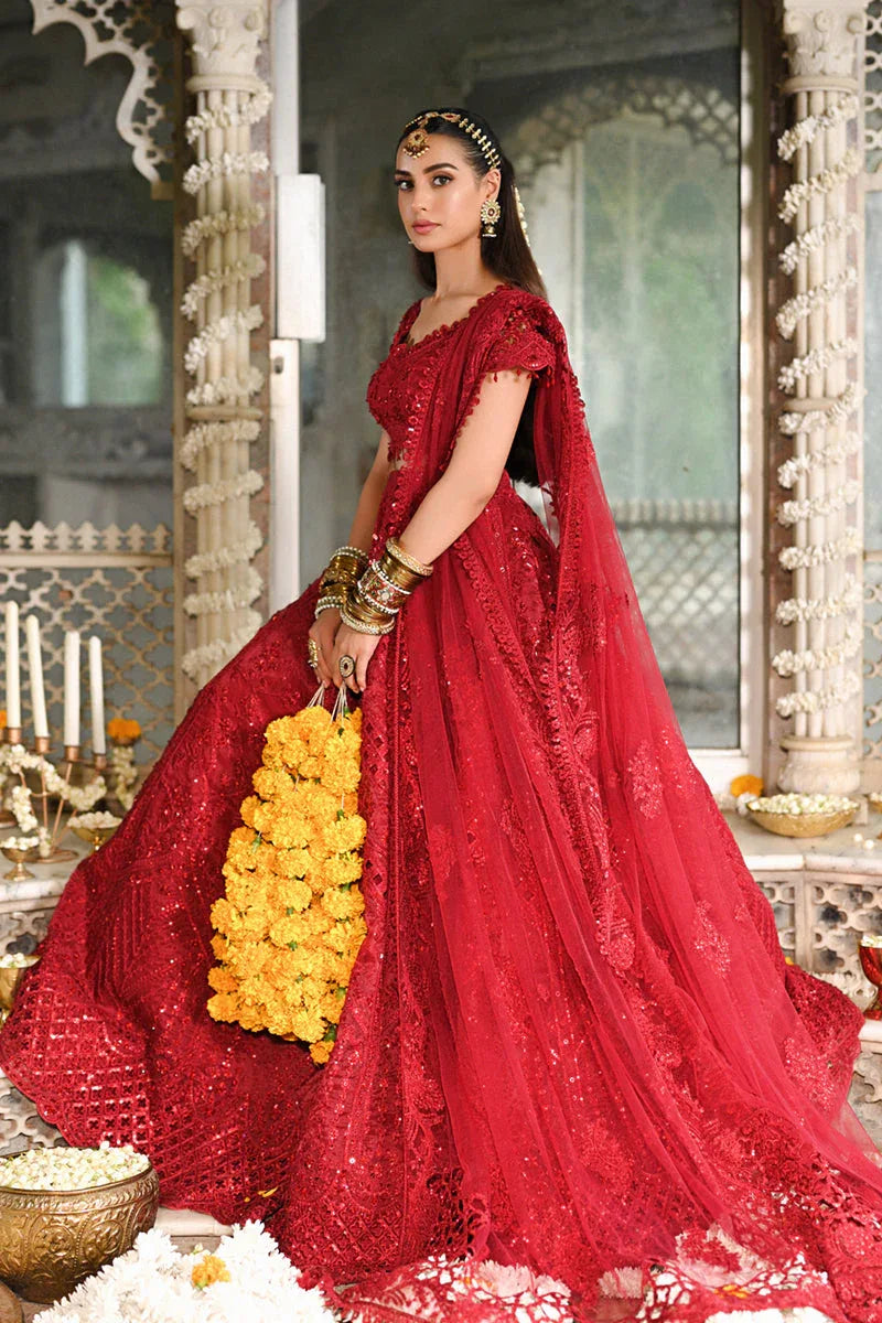 Qalamkar | Singhar Wedding Collection | RF-01 MUSKAAN - Aqsa Fabrics