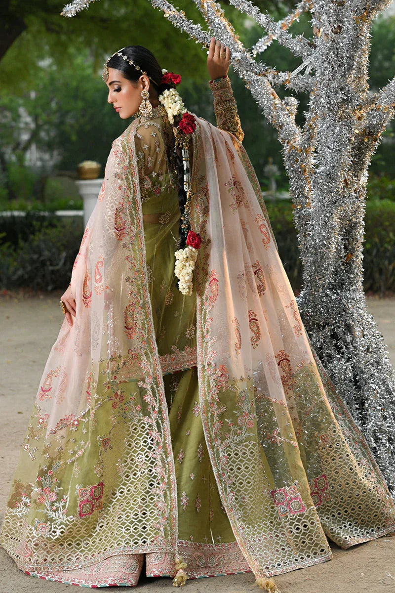 Qalamkar | Singhar Wedding Collection | RF-07 HALENA - Aqsa Fabrics
