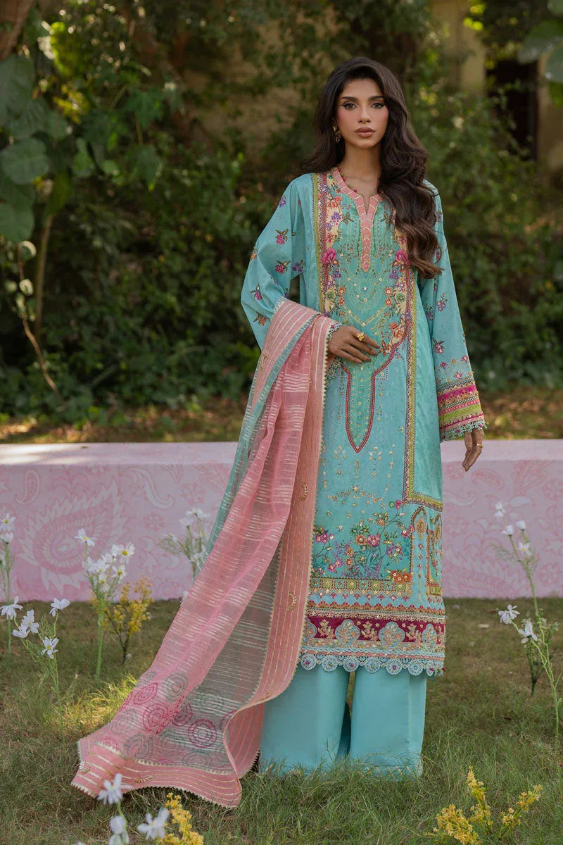 Qalamkar | Luxe Silk |   UA-06 SARA - Aqsa Fabrics