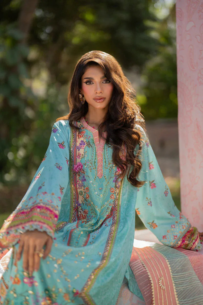 Qalamkar | Luxe Silk |   UA-06 SARA - Aqsa Fabrics