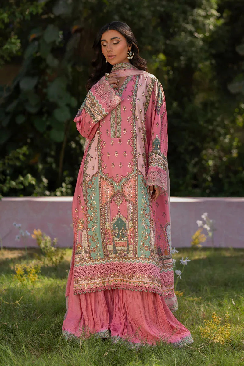 Qalamkar | Luxe Silk |   UA-07 TESSA - Aqsa Fabrics
