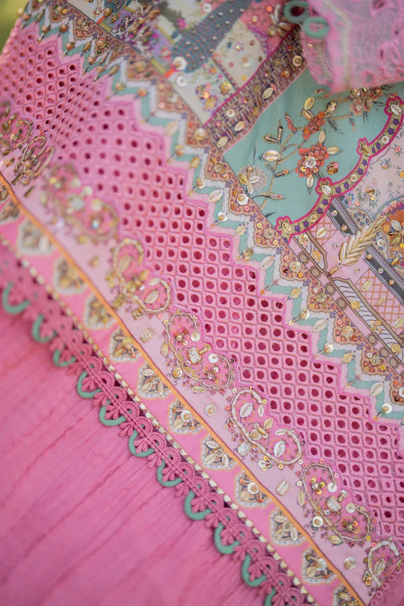 Qalamkar | Luxe Silk |   UA-07 TESSA - Aqsa Fabrics