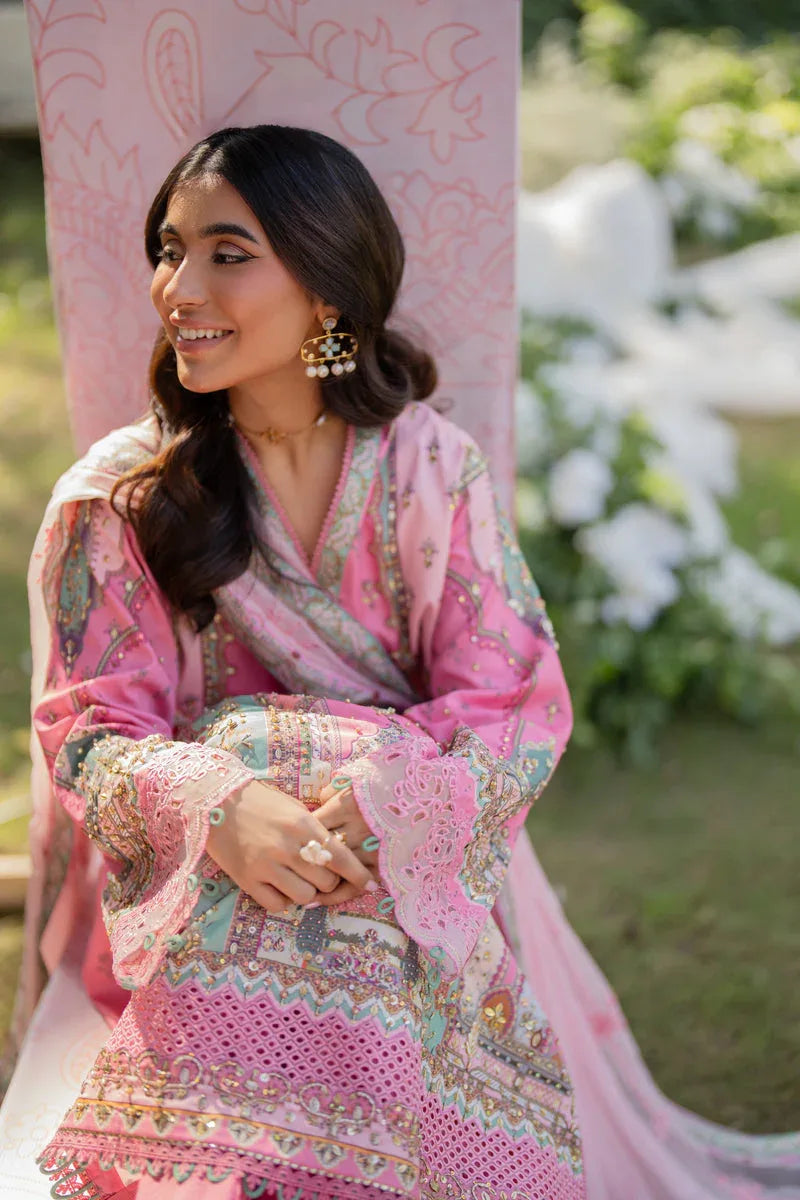 Qalamkar | Luxe Silk |   UA-07 TESSA - Aqsa Fabrics