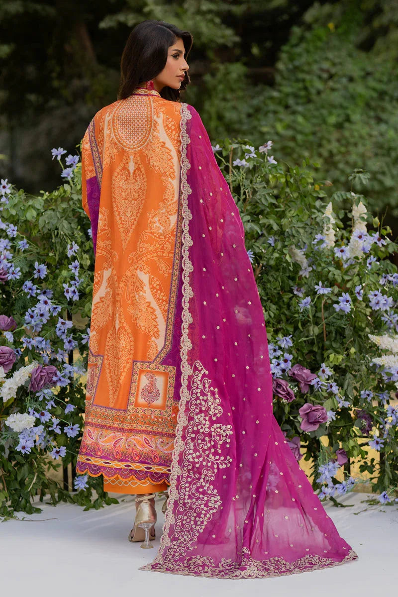 Qalamkar | Luxe Silk |  UA-03 ALMA - Aqsa Fabrics